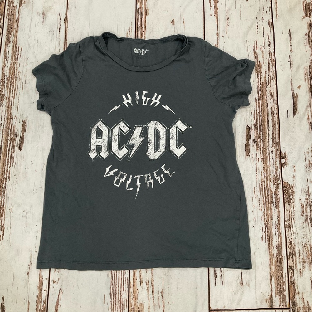 AC/DC HIGH VOLTAGE GREY T SHIRT‎